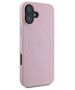 Original Case IPHONE 16 PLUS Guess Hardcase Grained Gold Ring MagSafe (GUHMP16MPGHSMMP) pink 3666339303969