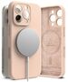 Case for IPHONE 16 PRO Ringke Silicone Magnetic MagSafe Sand pink 8809961789960