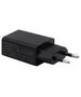 Charger 12W 2.4A + USB - USB-C cable Denmen DC01 black 6973224873849