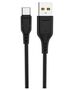 Charger 12W 2.4A + USB - USB-C cable Denmen DC01 black 6973224873849