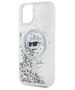 Original Case IPHONE 11 / XR Karl Lagerfeld Hardcase Liquid Glitter Choupette Head MagSafe (KLHMN61LGCHSGH) transparent 3666339285623