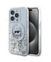 Original Case IPHONE 13 / 13 PRO Karl Lagerfeld Hardcase Liquid Glitter Choupette Head MagSafe (KLHMP13LLGCHSGH) transparent 3666339285661