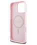 Original Case IPHONE 15 PRO MAX Guess PU Grained Gold Ring MagSafe (GUHMP15XPGHSMMP) pink 3666339303945