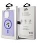 Original Case IPHONE 15 PRO Karl Lagerfeld Hardcase Silicone KC Heads Ring MagSafe (KLHMP15LSCMKCRHU) purple 3666339254346