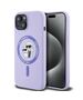 Original Case IPHONE 15 Karl Lagerfeld Hardcase Silicone KC Heads Ring MagSafe (KLHMP15SSCMKCRHU) purple 3666339254322