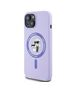 Original Case IPHONE 15 Karl Lagerfeld Hardcase Silicone KC Heads Ring MagSafe (KLHMP15SSCMKCRHU) purple 3666339254322