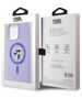 Original Case IPHONE 15 PRO MAX Karl Lagerfeld Hardcase Silicone KC Heads Ring MagSafe (KLHMP15XSCMKCRHU) purple 3666339254353