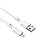 Cable 1m 3A (USB - iPhone Lightning) Charging and Data Transfer Jokade Zhizun (JA010) white 6921042123165