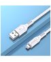 Cable 1m 3A (USB - iPhone Lightning) Charging and Data Transfer Jokade Zhizun (JA010) white 6921042123165