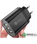 Wall Charger 3xUSB QC 3.0 (BK373) black 5902429900136