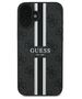 Original Case IPHONE 16 PLUS Guess Hardcase 4G Printed Stripes MagSafe (GUHMP16MP4RPSK) black 3666339342098