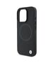 Original Case IPHONE 16 PRO BMW Hardcase Signature Leather Half Textured & Circle MagSafe (BMHMP16L23RTPK) black 3666339323424