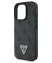 Original Case IPHONE 16 PRO Guess Hardcase Leather 4G Triangle Strass MagSafe (GUHCP16LP4TDPK) black 3666339327385