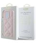 Original Case IPHONE 16 PRO Guess Hardcase Quilted Metal Logo (GUHCP16LPSQSQSP) pink 3666339345105