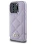 Original Case IPHONE 16 PRO Guess Hardcase Quilted Metal Logo (GUHCP16LPSQSQSU) purple 3666339346485