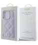 Original Case IPHONE 16 PRO Guess Hardcase Quilted Metal Logo (GUHCP16LPSQSQSU) purple 3666339346485