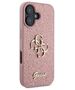 Original Case IPHONE 16 Guess Hardcase Fixed Glitter Big 4G (GUHCP16SHG4SGP) pink 3666339328528