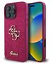 Original Case IPHONE 16 PRO MAX Guess Hardcase Fixed Glitter Big 4G (GUHCP16XHG4SGU) purple 3666339328511