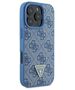 Original Case IPHONE 16 PRO MAX Guess Hardcase Leather Metal Logo Strass Crossbody + Smycz (GUHCP16XP4TDSCPB) blue 3666339328719