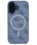 Original Case IPHONE 16 Guess Hardcase 4G Ring Classic Logo MagSafe (GUHMP16SG4GFRB) blue 3666339327286