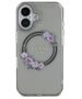 Original Case IPHONE 16 Guess Hardcase IML Flowers Wreath MagSafe (GUHMP16SHFWFCK) black 3666339346348