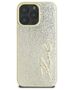 Original Case IPHONE 16 PRO Karl Lagerfeld Hardcase Metal Signature (KLHCP16LPFMFBKMD) gold 3666339319069