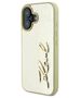 Original Case IPHONE 16 Karl Lagerfeld Hardcase Metal Signature (KLHCP16SPFMFBKMD) gold 3666339319045