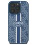 Original Case IPHONE 16 PRO Guess Hardcase 4G Printed Stripes MagSafe (GUHMP16LP4RPSB) blue 3666339345426