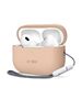 Case APPLE AIRPODS PRO 1 / 2 Tech-Protect Silicone Caffe Latte creamy 5906302313648