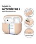 Case APPLE AIRPODS PRO 1 / 2 Tech-Protect Silicone Caffe Latte creamy 5906302313648