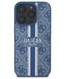 Original Case IPHONE 16 PRO MAX Guess Hardcase 4G Printed Stripes MagSafe (GUHMP16XP4RPSB) blue 3666339345433