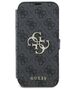 Original Case IPHONE 16 PLUS Guess Book 4G Metal Logo (GUBKP16M4GMGGR) black 3666339346133