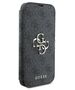 Original Case IPHONE 16 PLUS Guess Book 4G Metal Logo (GUBKP16M4GMGGR) black 3666339346133