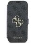 Original Case IPHONE 16 Guess Book 4G Metal Logo (GUBKP16S4GMGGR) black 3666339346126