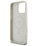 Original Case IPHONE 16 PRO Guess Hardcase Grained Ring MagSafe (GUHMP16LPGHSMME) beige 3666339304270