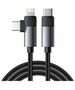 Essager Cable USB Essager EXCTTL-WL0G-P USB-C to lightning+USB-C 65W 1m (gray) 068981  EXCTTL-WL0G-P έως και 12 άτοκες δόσεις 6971958733170