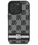 Original Case IPHONE 16 PRO DKNY Hardcase Checkered Pattern & Printed Stripes (DKHCP16LPCPTSSK) black 3666339334123