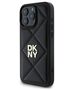 Original Case IPHONE 16 PRO DKNY Quilted Stack Logo (DKHCP16LPQDSLK) black 3666339333485