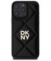 Original Case IPHONE 16 PRO DKNY Quilted Stack Logo (DKHCP16LPQDSLK) black 3666339333485