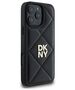 Original Case IPHONE 16 PRO DKNY Quilted Stack Logo (DKHCP16LPQDSLK) black 3666339333485