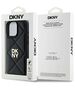 Original Case IPHONE 16 PRO DKNY Quilted Stack Logo (DKHCP16LPQDSLK) black 3666339333485