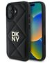 Original Case IPHONE 16 DKNY Quilted Stack Logo (DKHCP16SPQDSLK) black 3666339333461