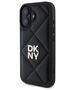 Original Case IPHONE 16 DKNY Quilted Stack Logo (DKHCP16SPQDSLK) black 3666339333461