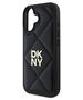 Original Case IPHONE 16 DKNY Quilted Stack Logo (DKHCP16SPQDSLK) black 3666339333461