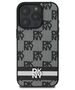 Original Case IPHONE 16 PRO MAX DKNY Hardcase Checkered Pattern & Printed Stripes (DKHCP16XPCPTSSK) black 3666339334130