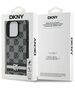 Original Case IPHONE 16 PRO MAX DKNY Hardcase Checkered Pattern & Printed Stripes (DKHCP16XPCPTSSK) black 3666339334130