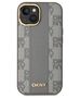 Original Case IPHONE 14 DKNY Hardcase Leather Checkered Mono Pattern MagSafe (DKHMP14SPCPVSLE) beige 3666339259938