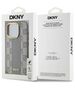 Original Case IPHONE 15 PRO DKNY Hardcase Leather Checkered Mono Pattern MagSafe (DKHMP15LPCPVSLE) beige 3666339259990