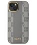 Original Case IPHONE 15 DKNY Hardcase Leather Checkered Mono Pattern MagSafe (DKHMP15SPCPVSLE) beige 3666339259976