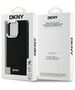 Original Case IPHONE 16 PRO DKNY Hardcase Plain Silver Logo MagSafe (DKHMP16LPSCMCLK) black 3666339333249